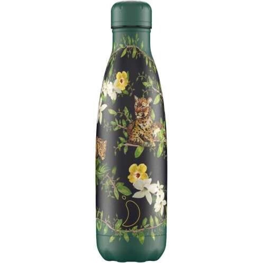 Botella Chilly´s TROPICAL FLOWERING LEOPARD 500 ml