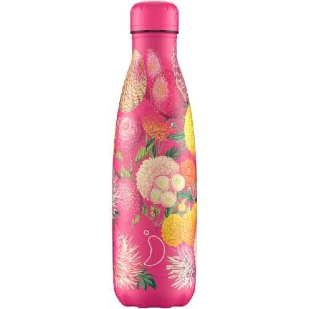 Botella Chilly´s FLORAL PINK 500 ml