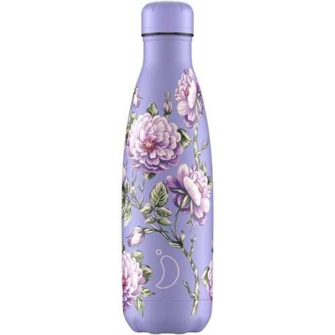 Botella Chilly´s FLORAL VIOLET ROSES 500 ml